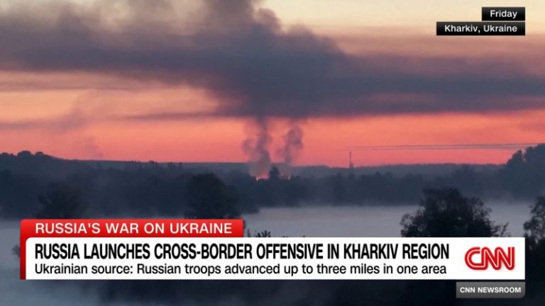 Russia claims to have captured five border villages in Kharkiv amid fresh offensive