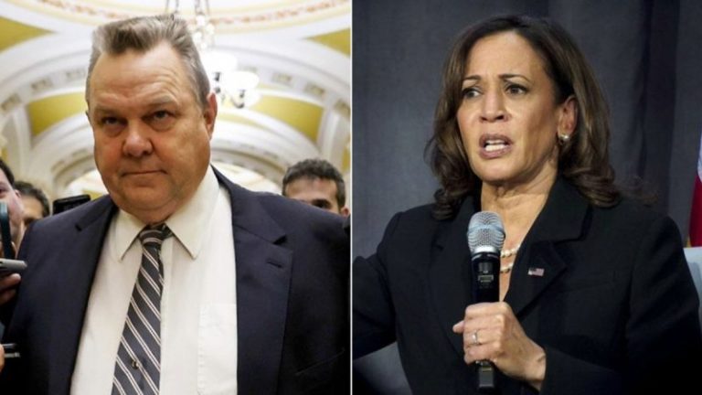 Vulnerable Dem senator credited with recruiting Harris to Senate still hasn’t endorsed her for president