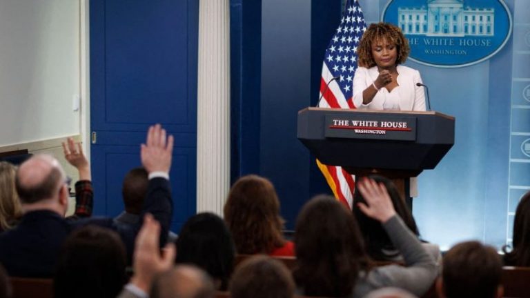 White House pressed on Biden refusing to speak publicly ahead of shutdown