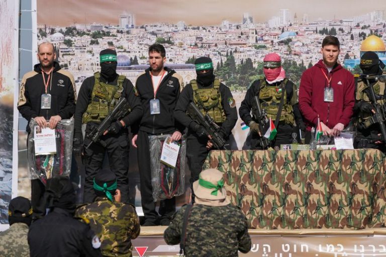 Three Israeli hostages freed after dispute threatened Gaza ceasefire